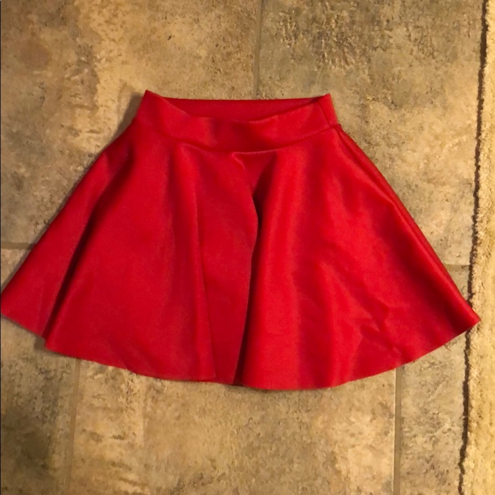 Red dance skirt